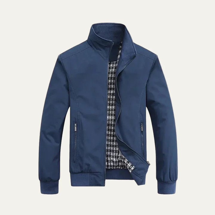 Mens Bomber Jacket Lightweight Collared Style