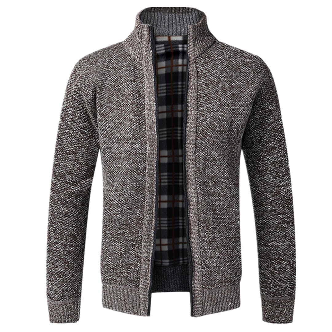 Womens Knit Zip Cardigan Long Sleeve