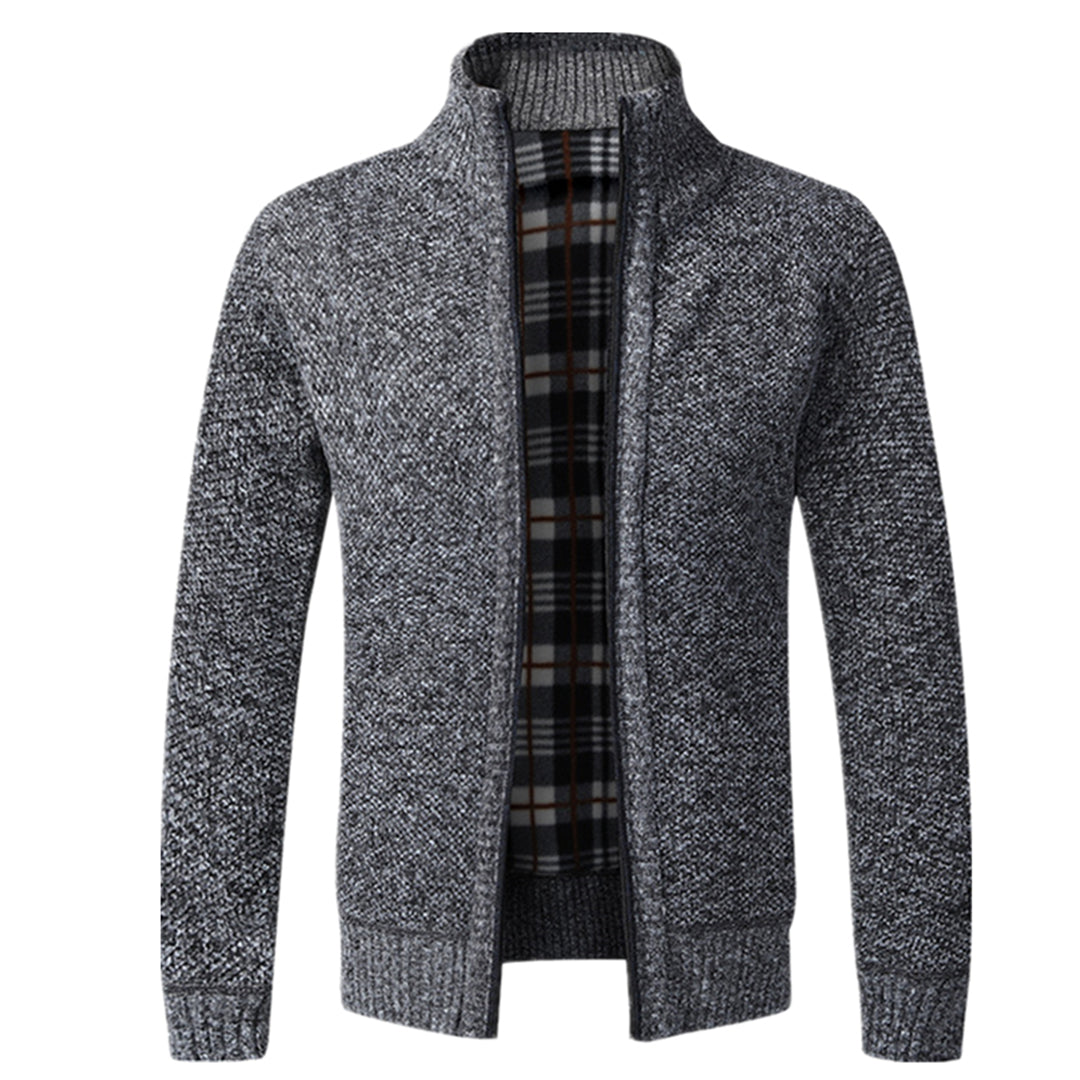 Womens Knit Zip Cardigan Long Sleeve