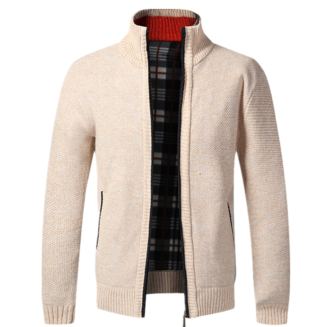 Womens Knit Zip Cardigan Long Sleeve