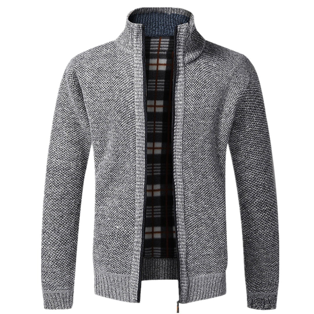Womens Knit Zip Cardigan Long Sleeve