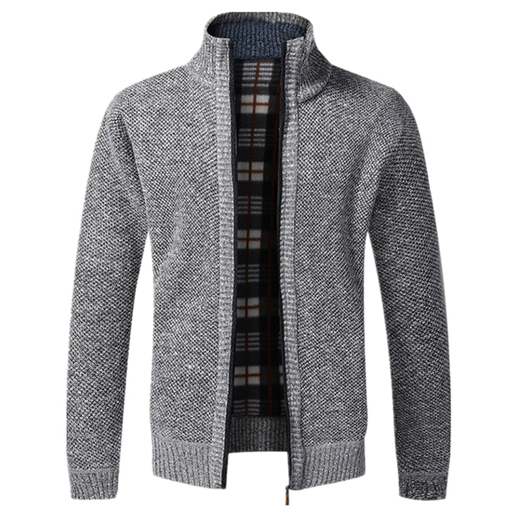 Womens Knit Zip Cardigan Long Sleeve