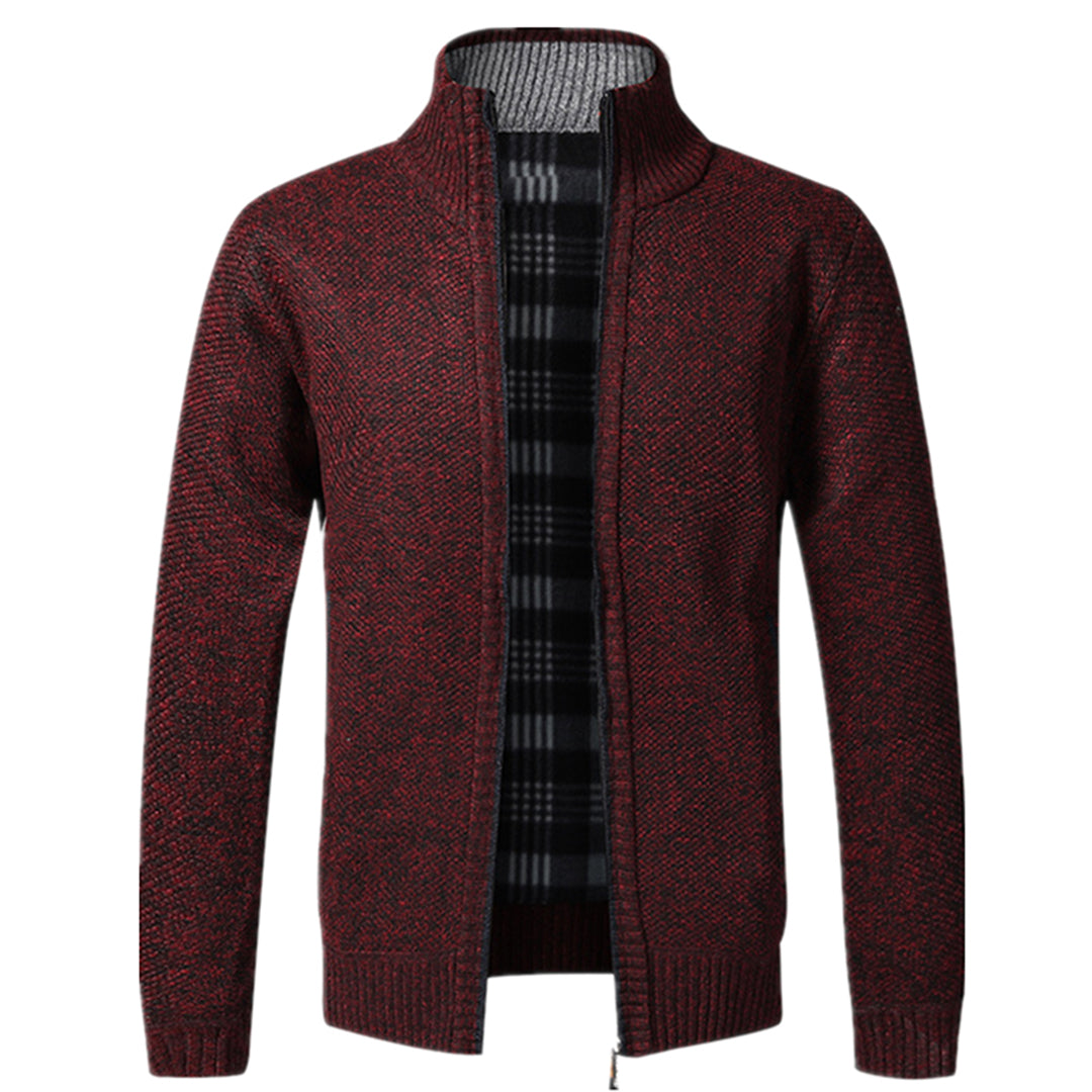 Womens Knit Zip Cardigan Long Sleeve