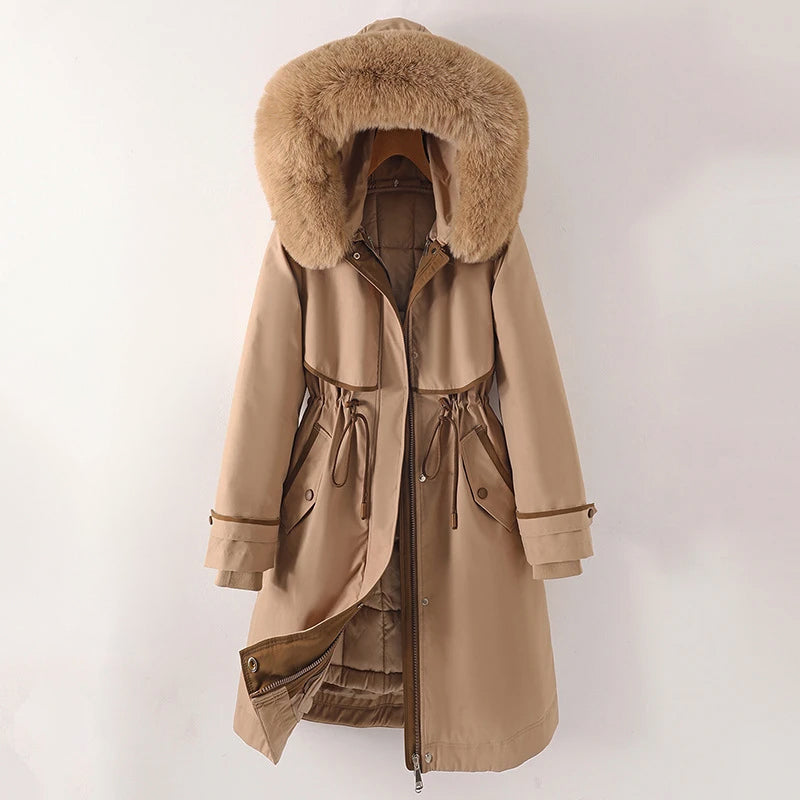 Womens Winter Puffer Jacket with Hood Cozy Fit