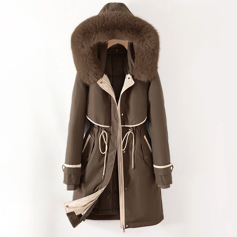 Womens Winter Puffer Jacket with Hood Cozy Fit