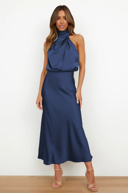Womens Knee-Length Dress Classic Fit