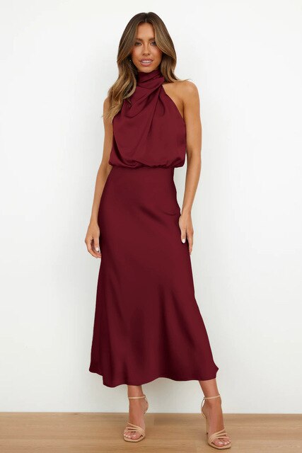 Womens Knee-Length Dress Classic Fit