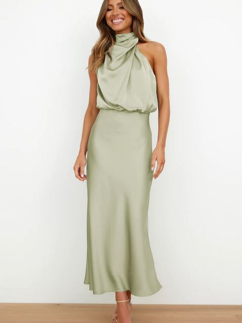 Womens Knee-Length Dress Classic Fit