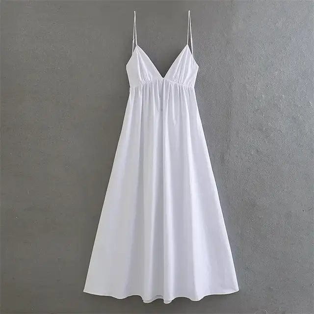 Womens Sleeveless Dress Backless Summer Style - BritishMode