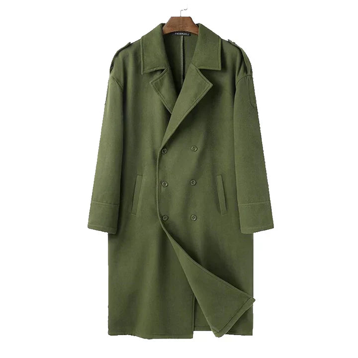 Mens Overcoat Long Loose Fit