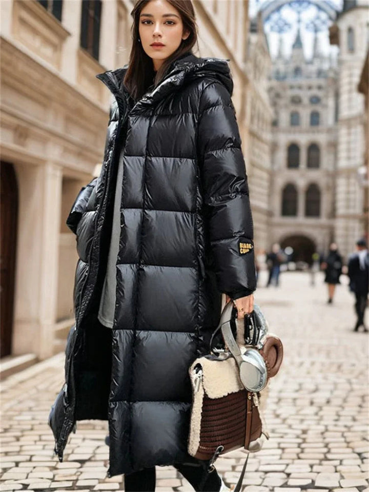 Womens Long Padded Jacket Insulated Winter Warm