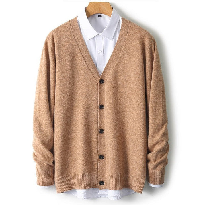 Mens Button Front Sweater Cardigan Classic Fit