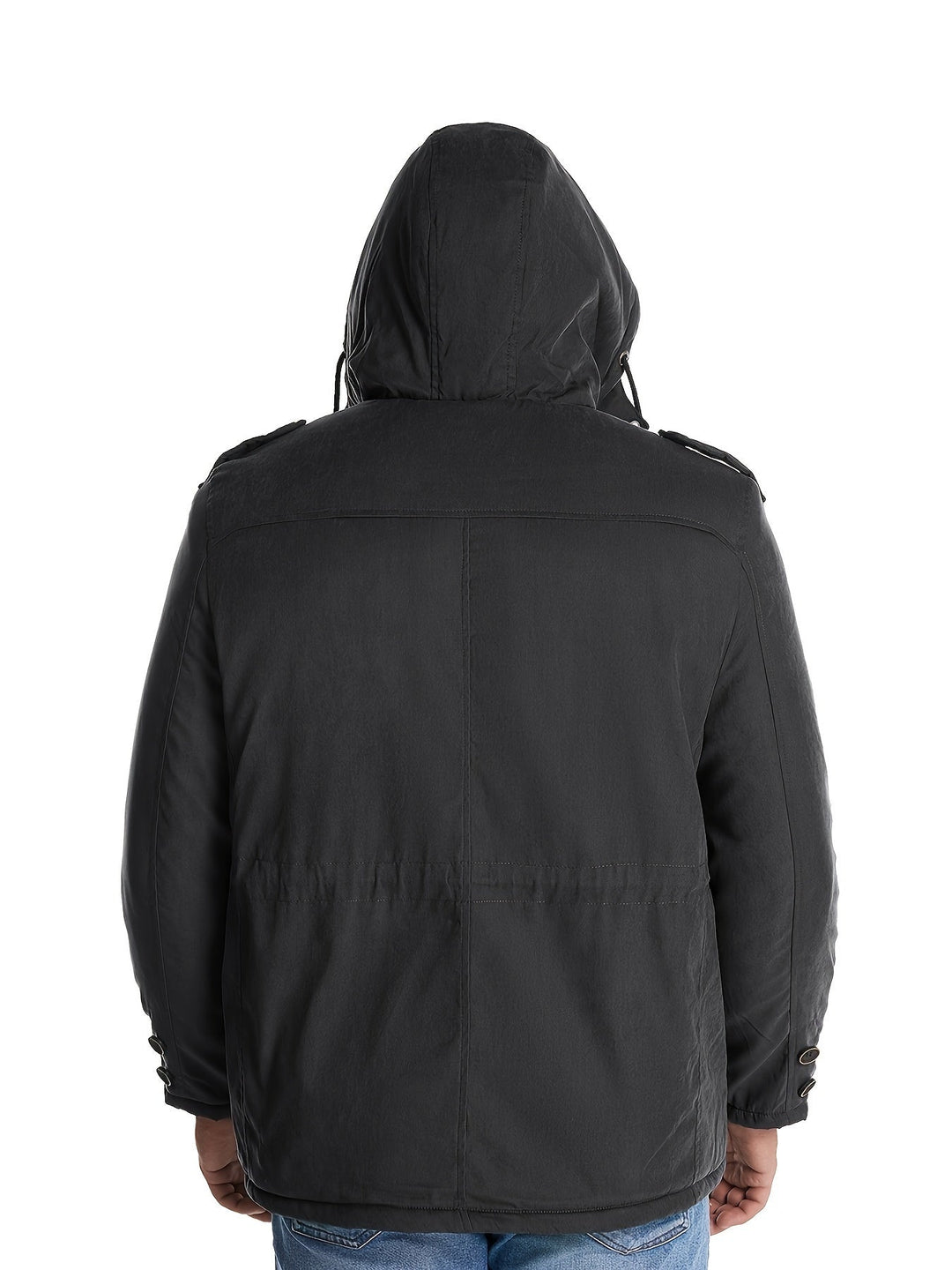 Mens Thick Hooded Winter Jacket Insulated Warm