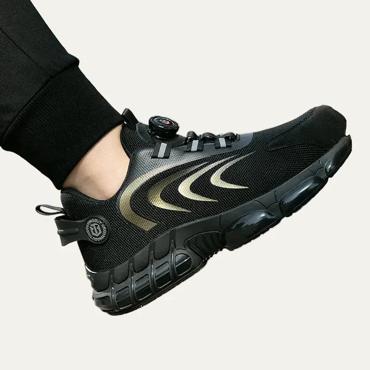 Mens Mesh Sneakers with Rotary Lacing System