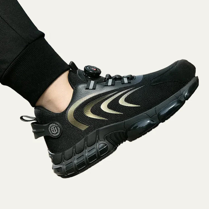 Mens Mesh Sneakers with Rotary Lacing System