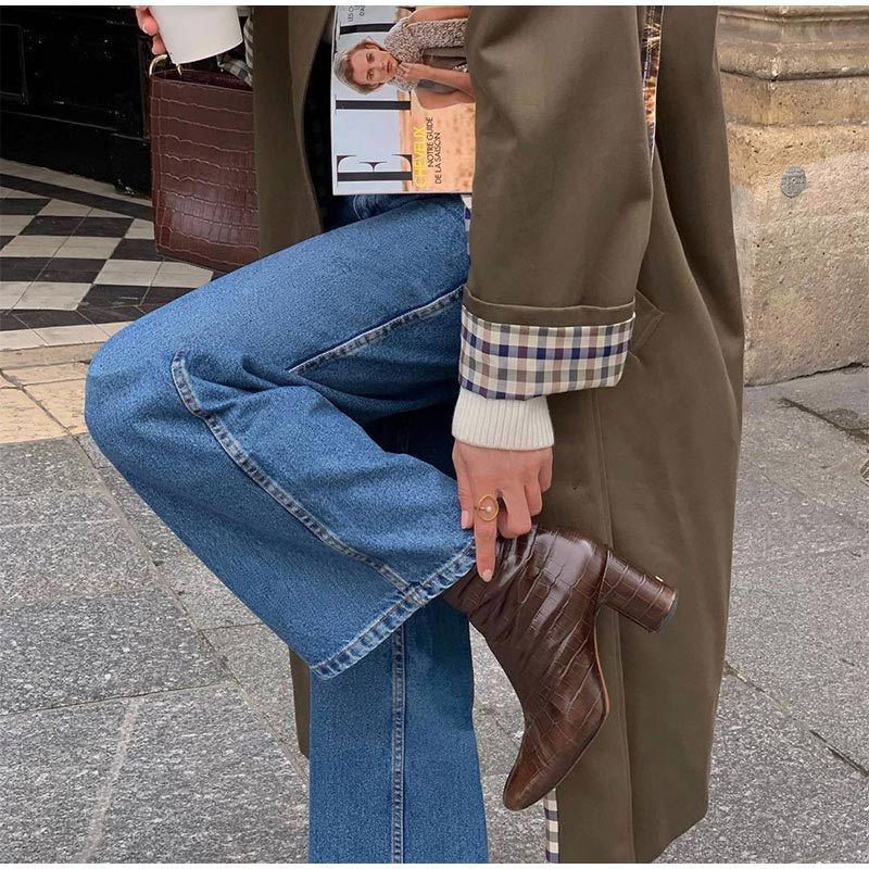 Womens Trench Coat Long Elegant Fit