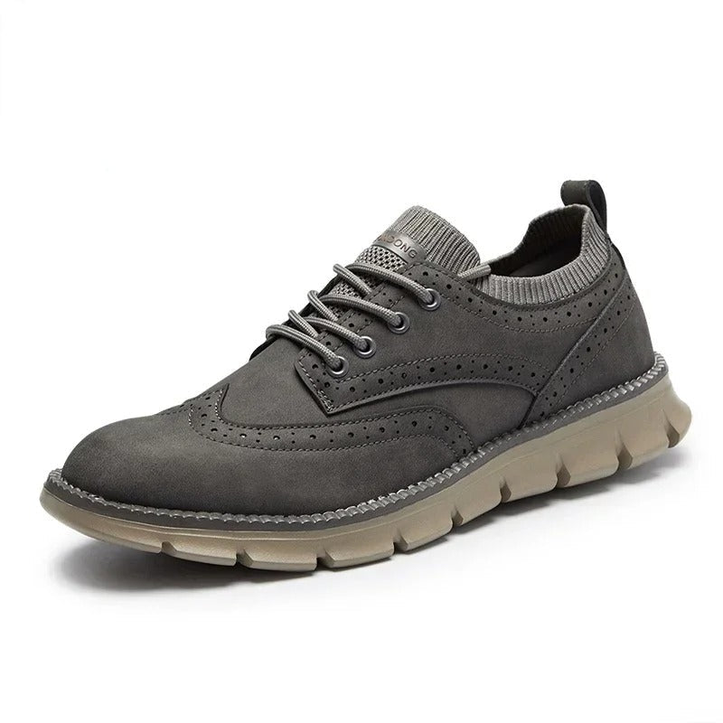 Mens Brogue Style Sneakers Classic Design
