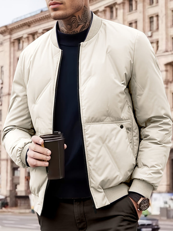 Mens Puffer Coat Insulated Warm Fit