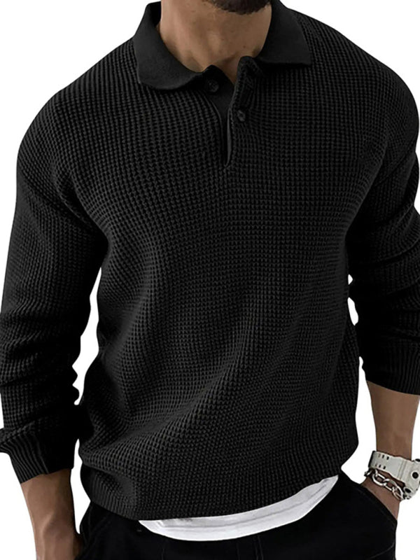 Mens Crew Neck Sweater Slim Fit Cotton