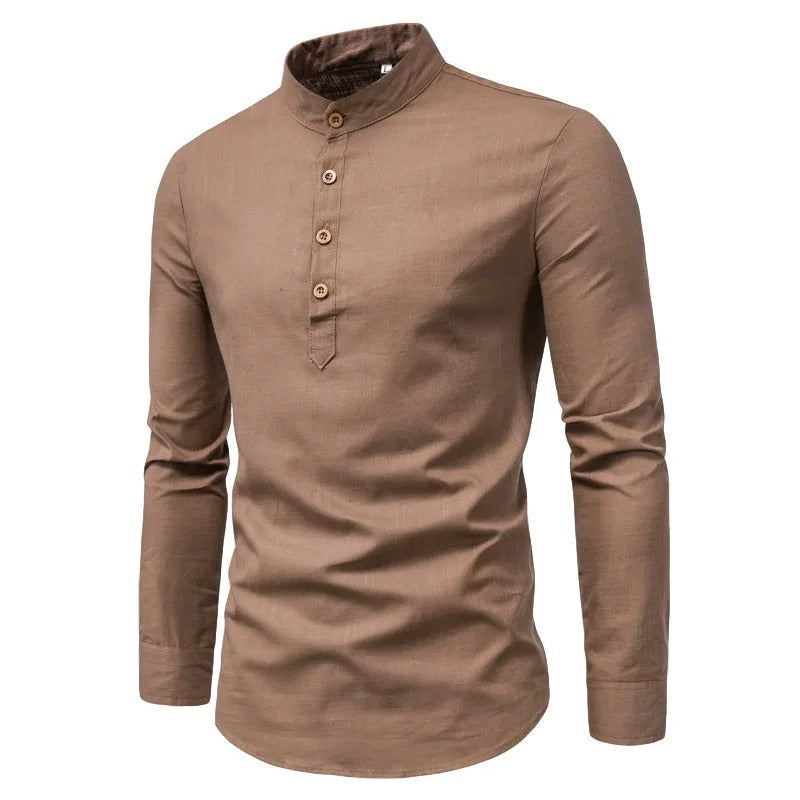 Mens Formal Linen Shirt Classic Fit