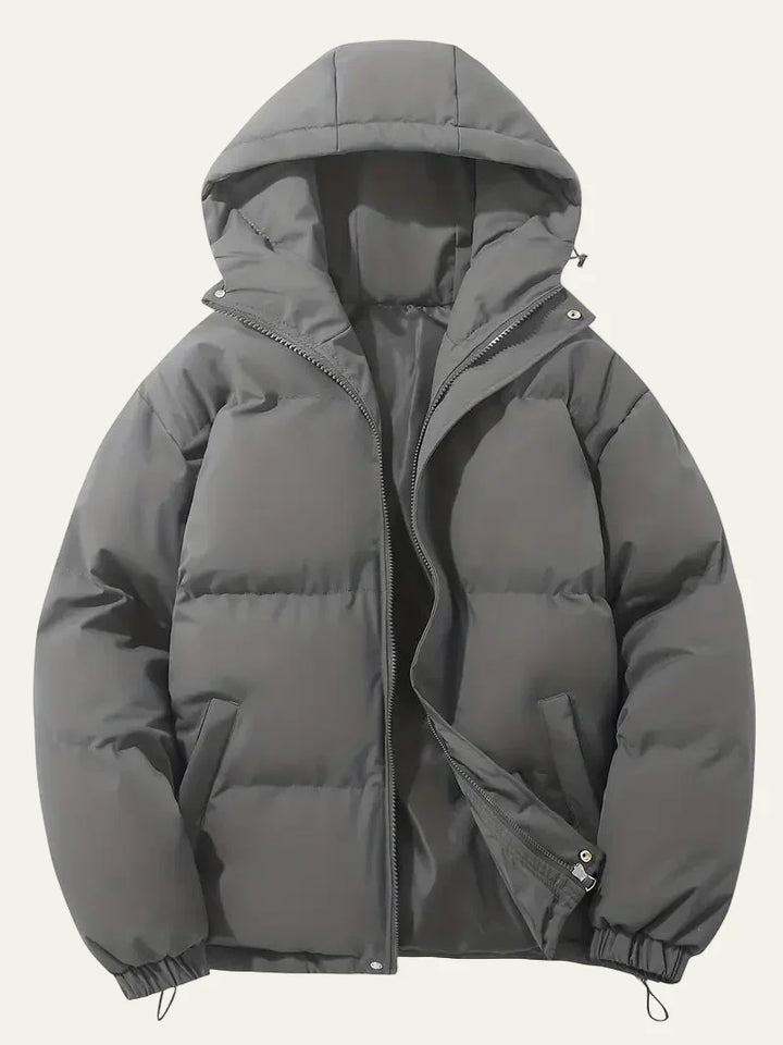 Mens Insulated Puffer Jacket with Hooded Design