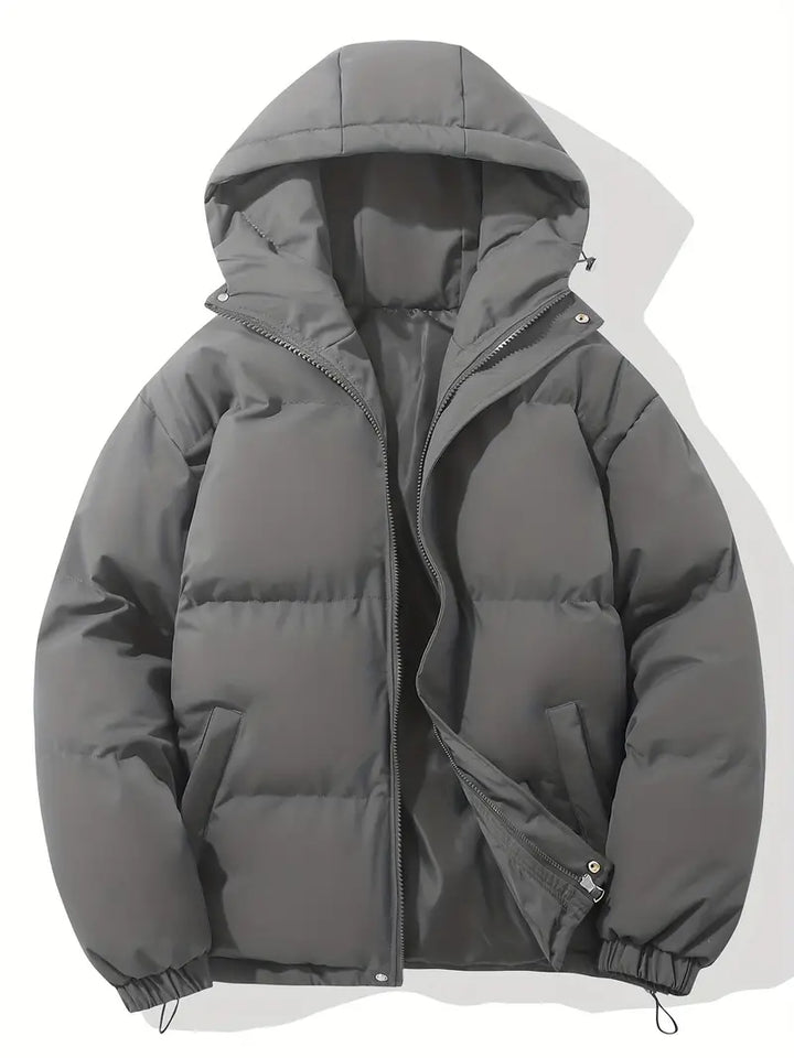 Mens Puffer Coat Insulated Warm Classic Fit