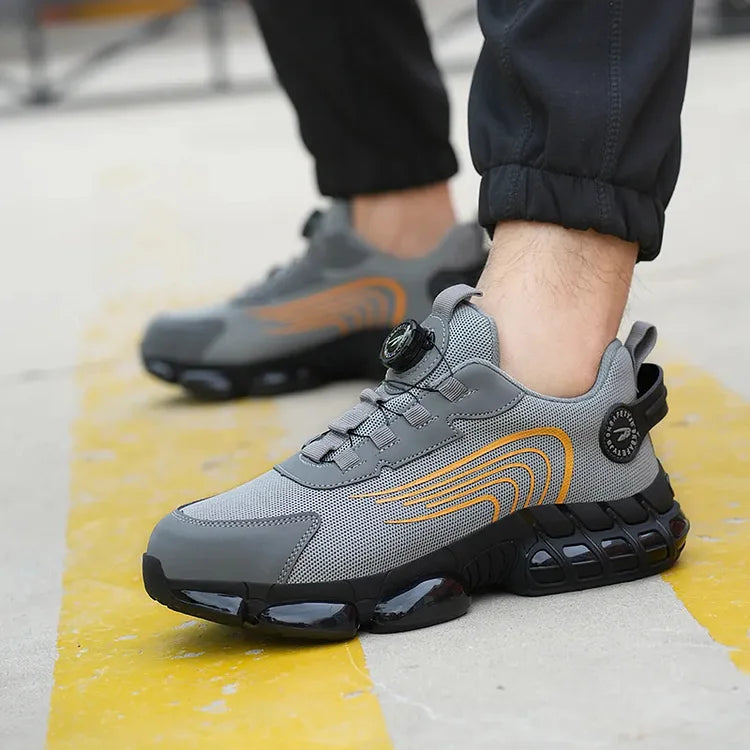 Mens Mesh Sneakers with Rotary Lacing System
