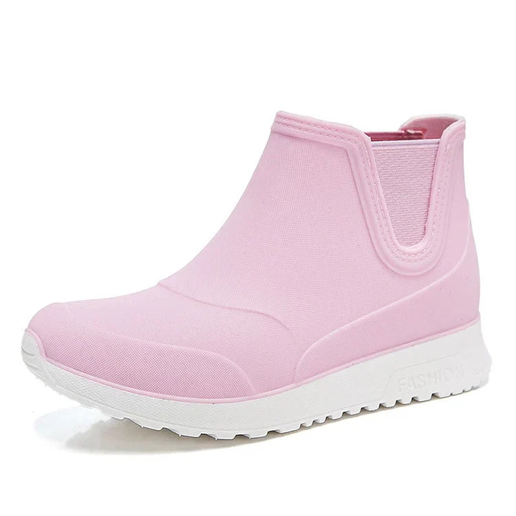 Unisex Waterproof Ankle Boots Slip-On