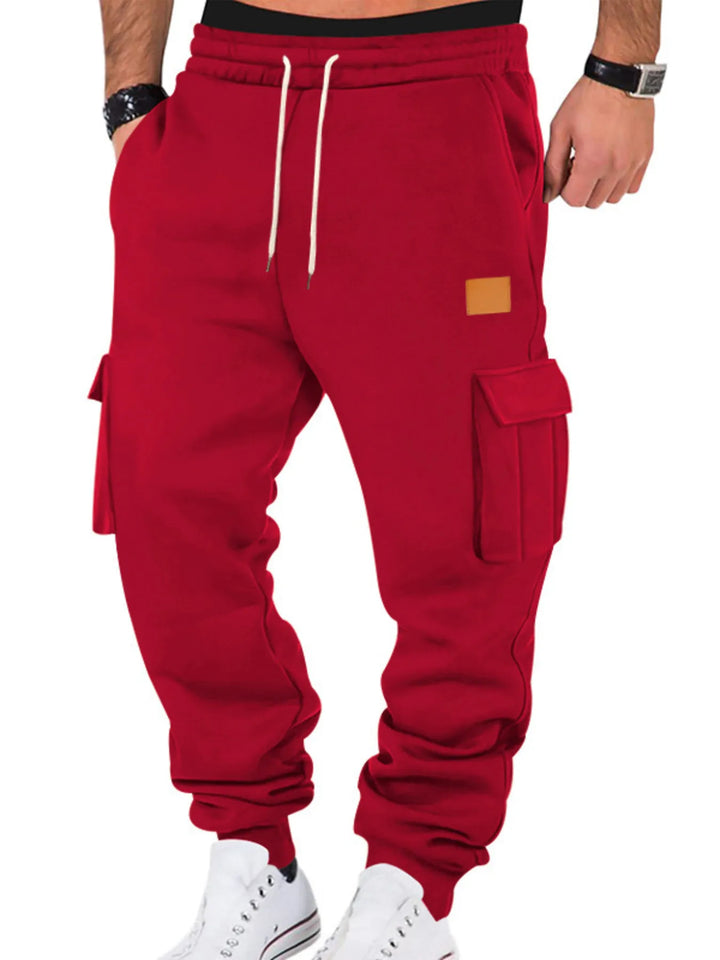 Mens Cargo Joggers Elastic Waist Relaxed Fit Plus Size