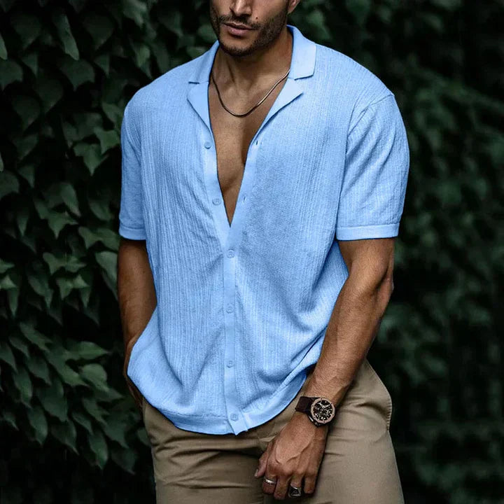 Mens Linen Shirt Comfortable Relaxed Fit