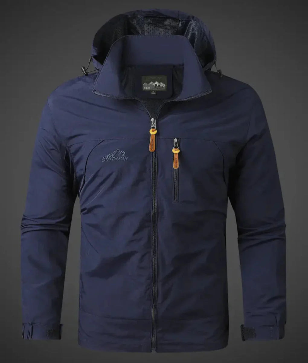 Mens Outdoor Jacket Weather-Resistant Utility Fit