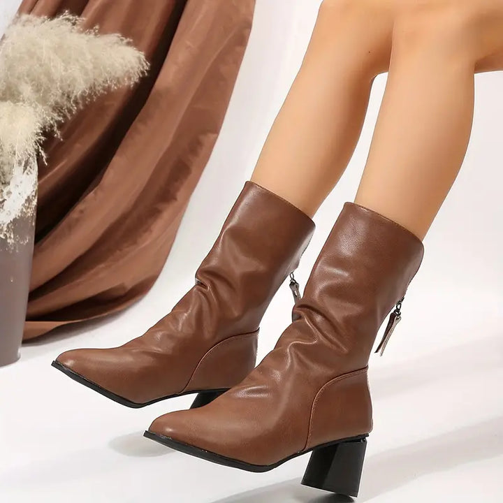 Womens Ankle Boots Leather Casual Fit