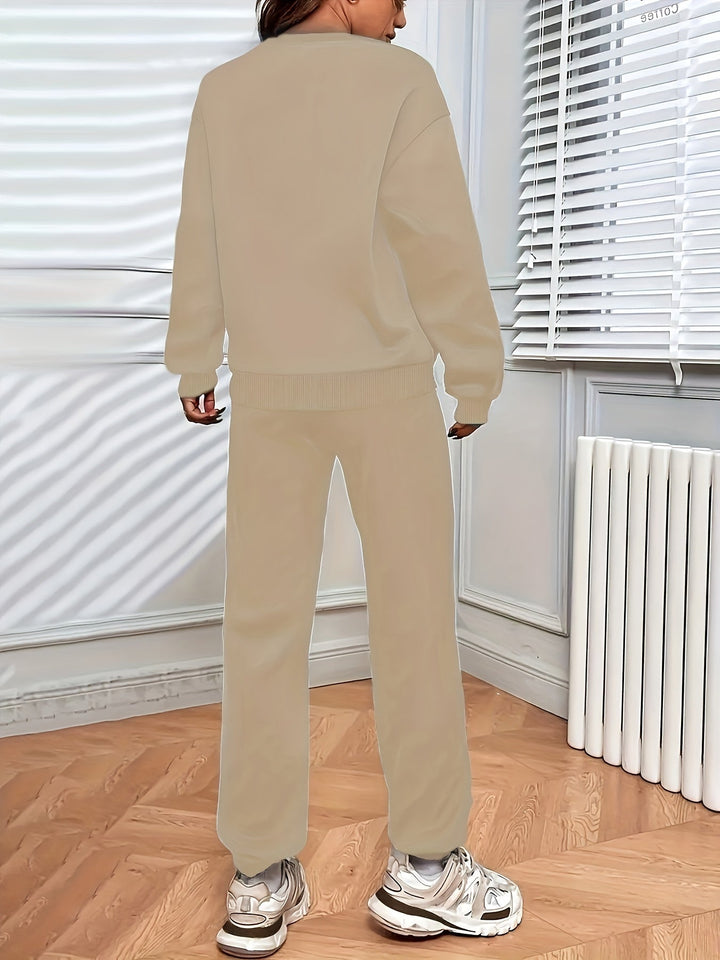 Womens Cotton Jogger Suit Comfortable Relaxed Fit