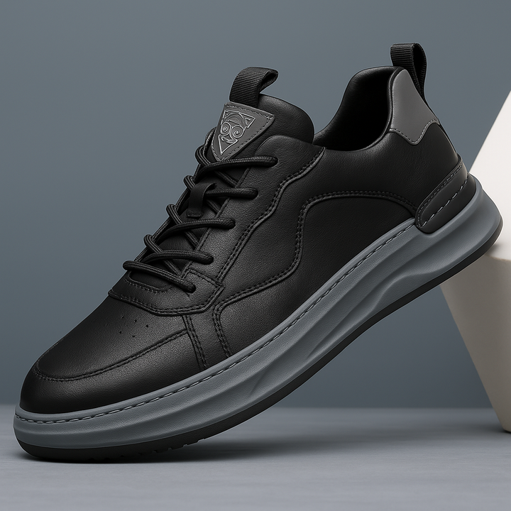 Mens Casual Lace-Up Sneakers Cushioned Sole Modern Style