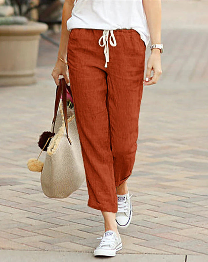 Womens Casual Trousers Comfortable Loose Fit