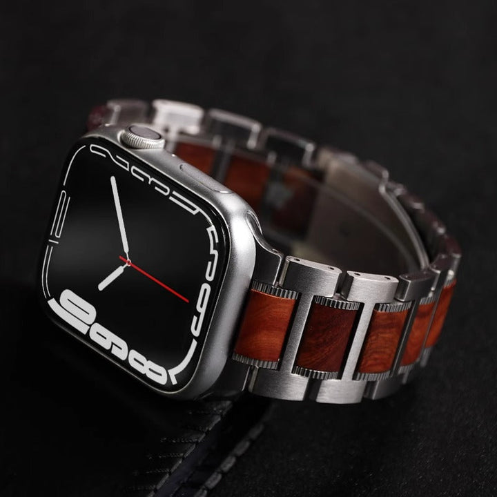 Unisex Watch Strap Leather and Stainless Steel Classic Style