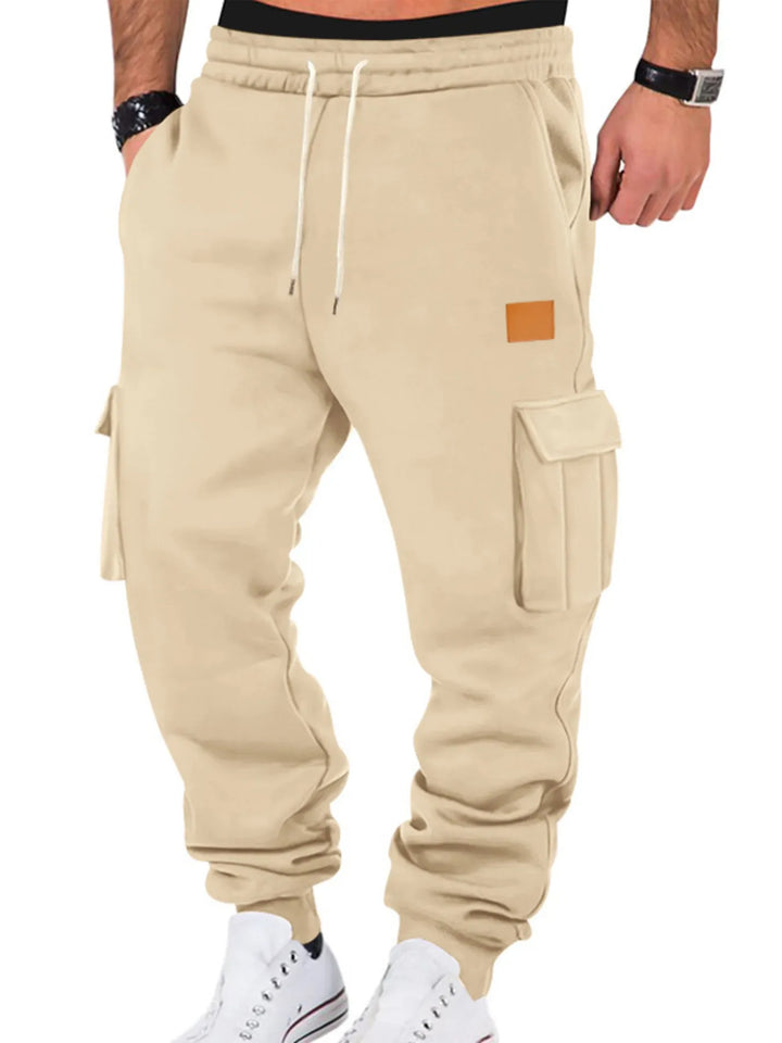 Mens Cargo Joggers Elastic Waist Relaxed Fit Plus Size - BritishMode