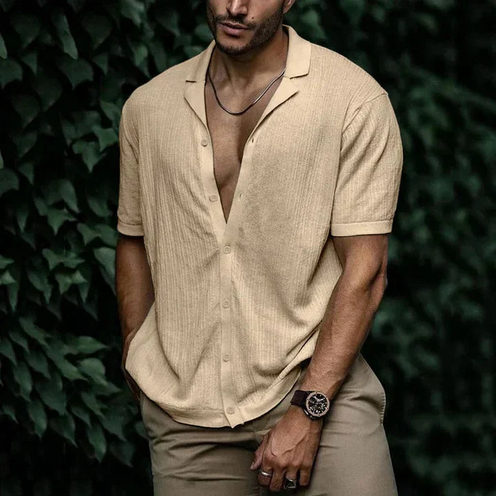 Mens Linen Shirt Comfortable Relaxed Fit