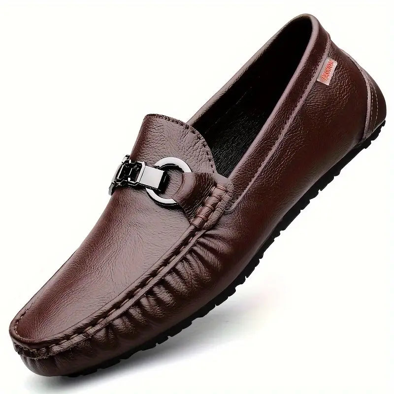Mens Slip-On Shoes Synthetic Leather Soft - BritishMode