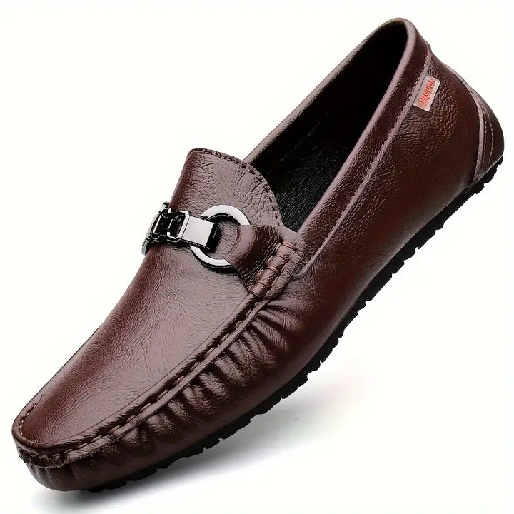 Mens Slip-On Shoes Synthetic Leather Soft - BritishMode