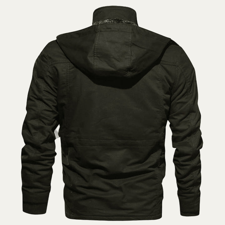 Mens Cargo Jacket Heavy Utility Durable Fit