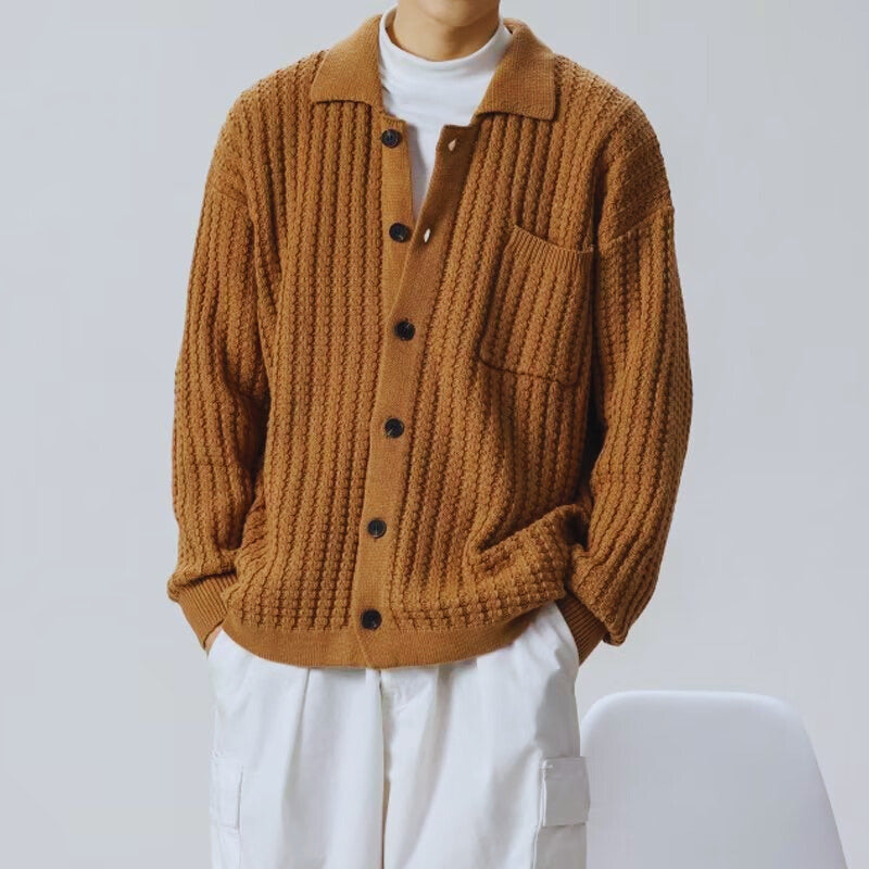 Womens Open Knit Cardigan Classic Fit - BritishMode