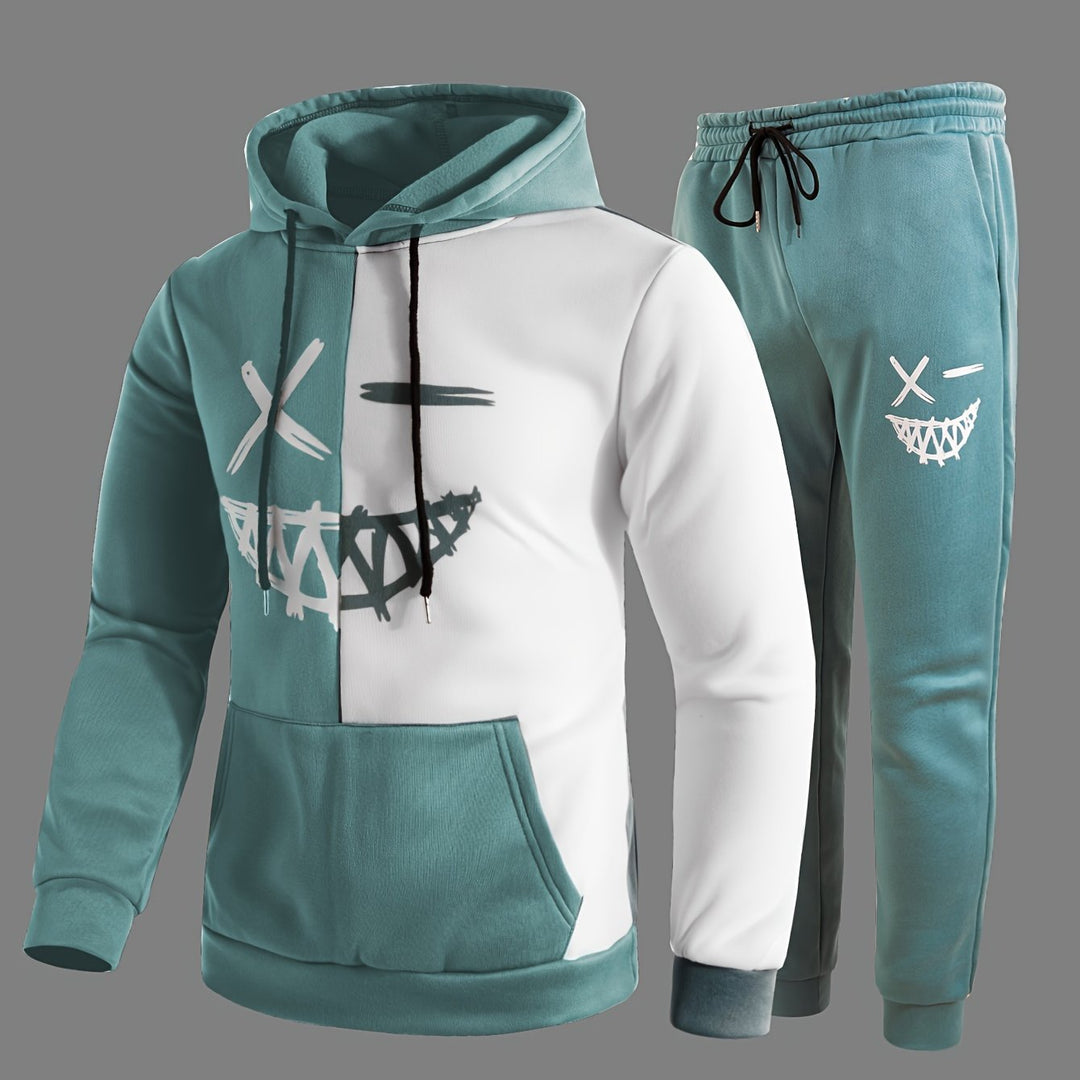 Unisex Hoodie and Sweatpants Set Cotton Relaxed Fit - BritishMode