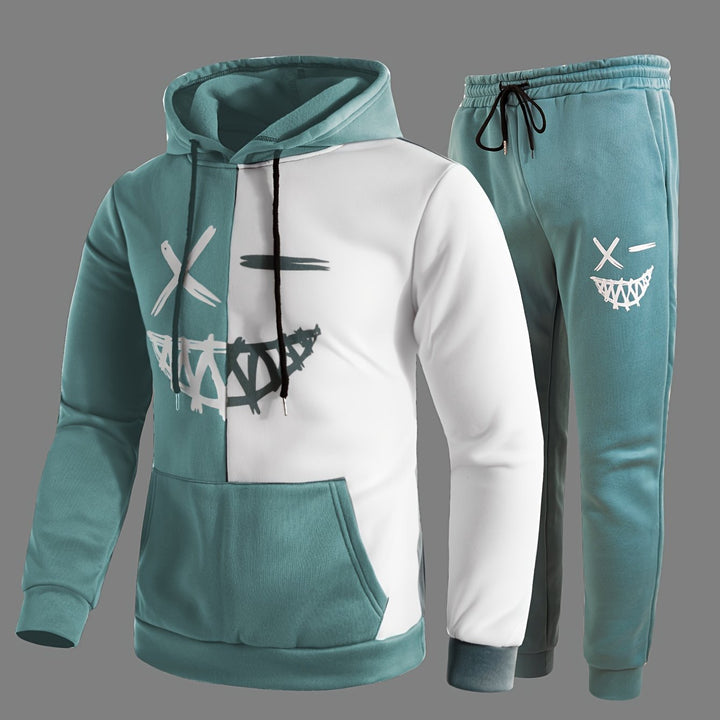Unisex Hoodie and Sweatpants Set Cotton Relaxed Fit - BritishMode