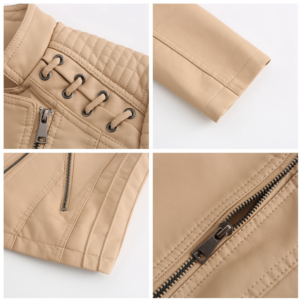 Mens Leather Jacket Lambskin Slim Fit