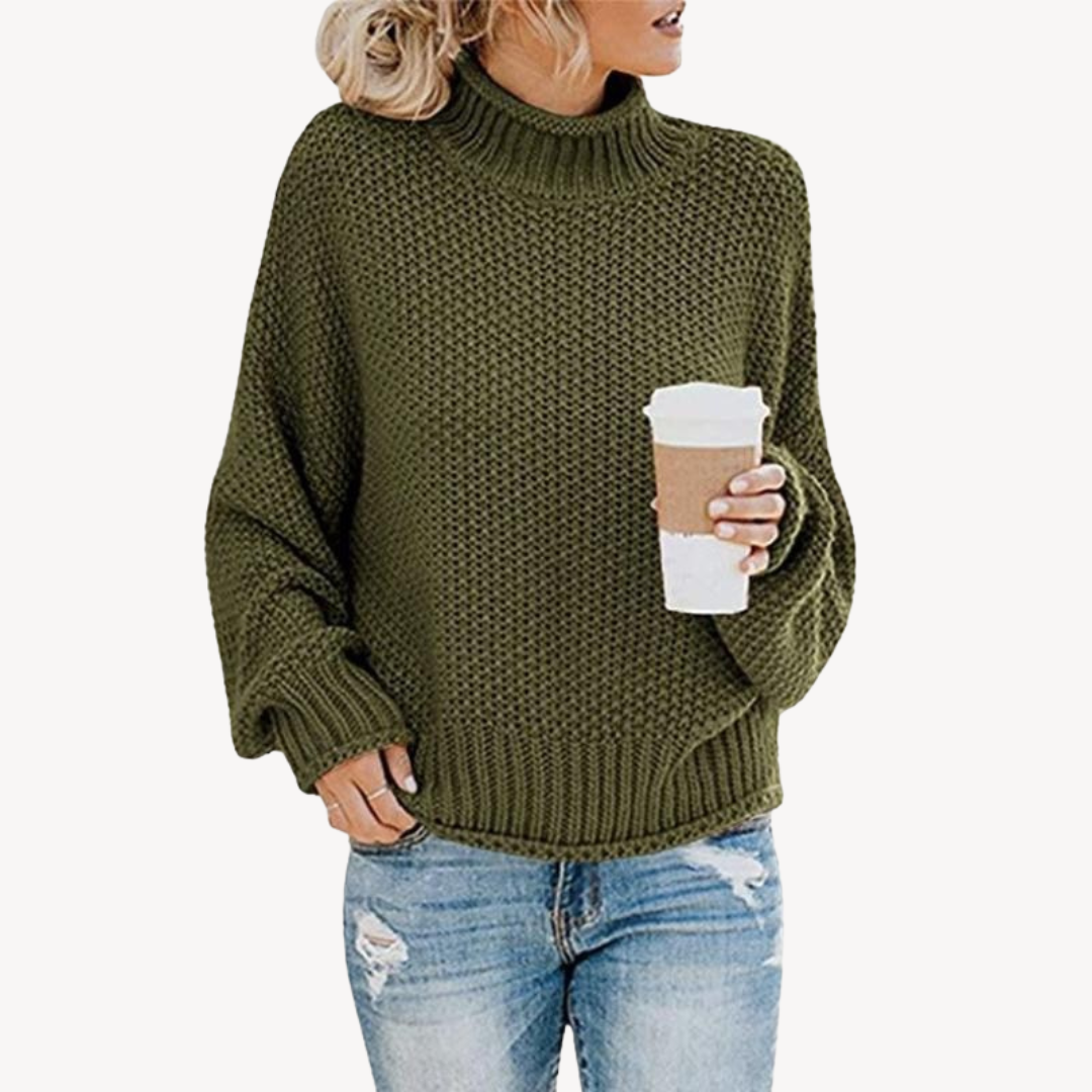 Womens Knit Pullover Sweater Relaxed Fit