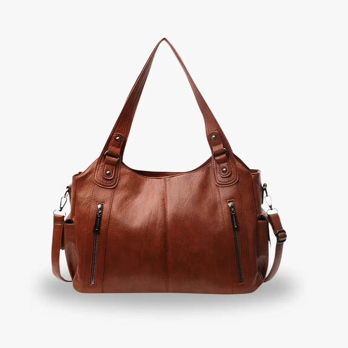 Unisex School Backpack with Shoulder Strap and Zipper Closure