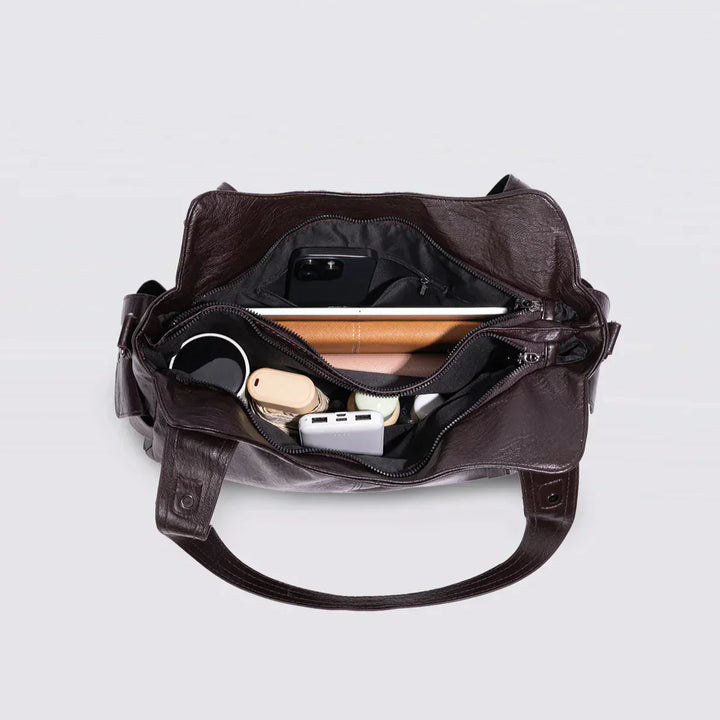 Unisex School Backpack with Shoulder Strap and Zipper Closure