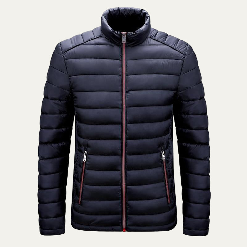 Mens Quilted Puffer Jacket Insulated Warm Fit