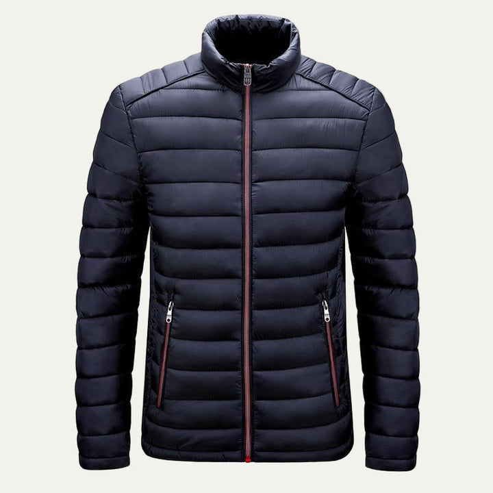 Mens Quilted Puffer Jacket Insulated Warm Fit